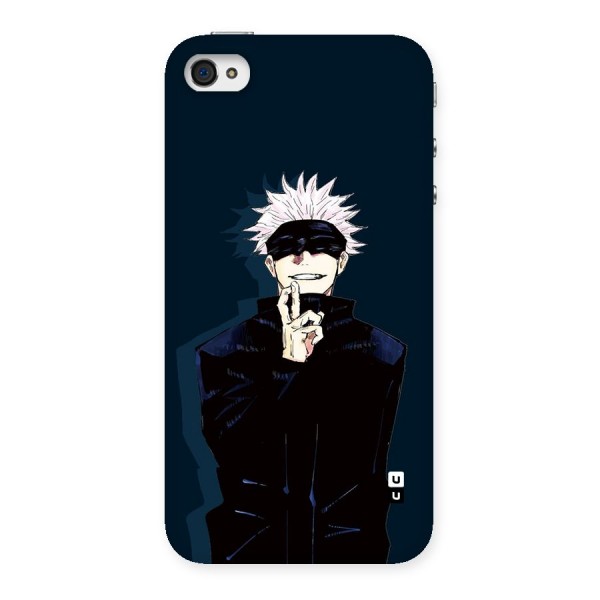 Satoru Gojo Back Case for iPhone 4 4s