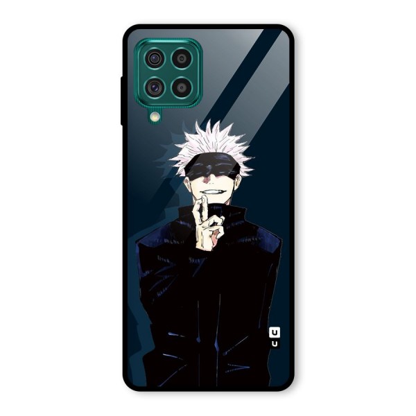 Satoru Gojo Glass Back Case for Galaxy F62