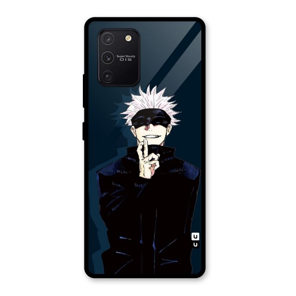 Satoru Gojo Glass Back Case for Galaxy S10 Lite