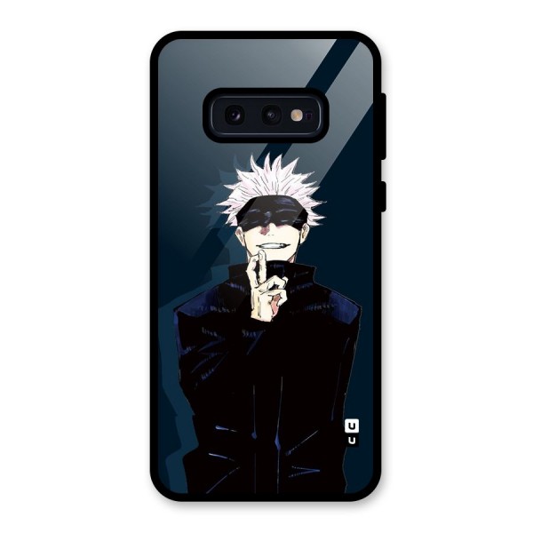 Satoru Gojo Glass Back Case for Galaxy S10e