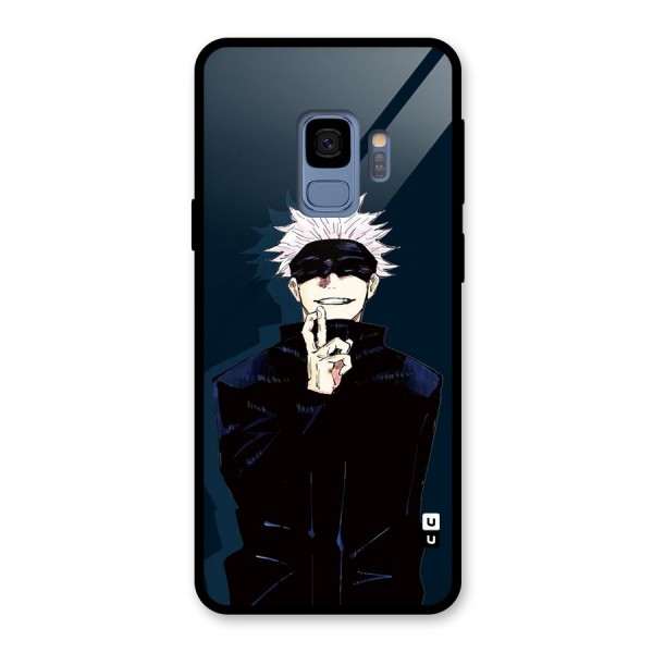 Satoru Gojo Glass Back Case for Galaxy S9