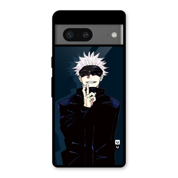 Satoru Gojo Glass Back Case for Google Pixel 7