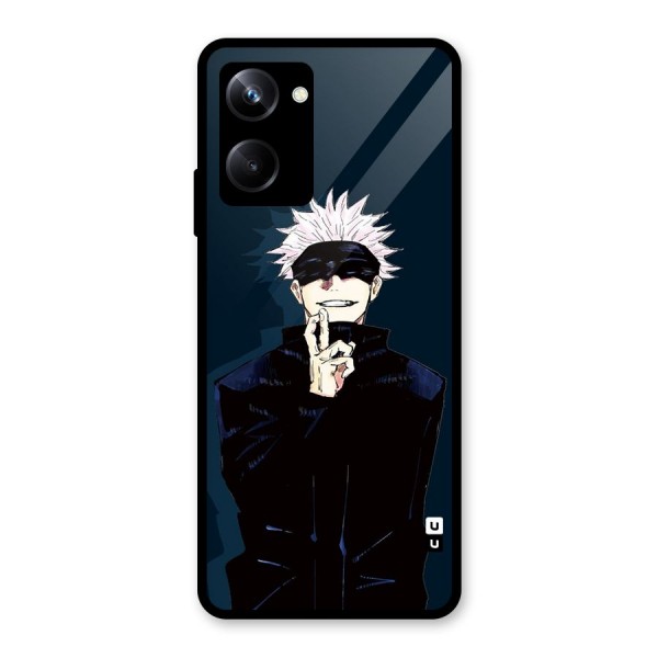 Satoru Gojo Glass Back Case for Realme 10 Pro