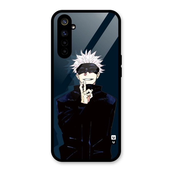 Satoru Gojo Glass Back Case for Realme 6