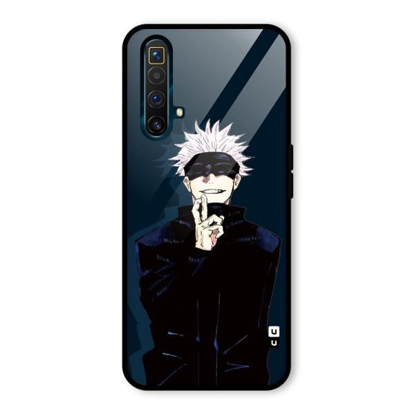 Satoru Gojo Glass Back Case for Realme X3 SuperZoom