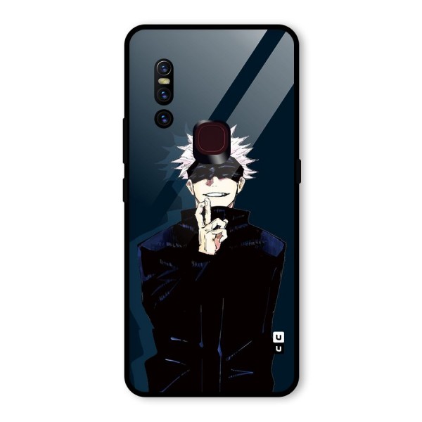 Satoru Gojo Glass Back Case for Vivo V15