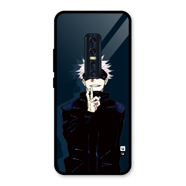 Satoru Gojo Glass Back Case for Vivo V17 Pro