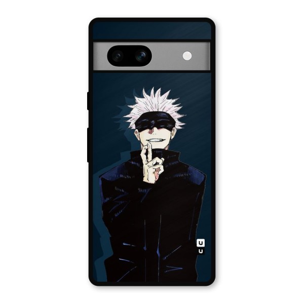 Satoru Gojo Metal Back Case for Google Pixel 7a