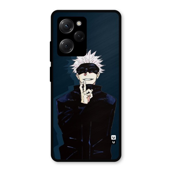 Satoru Gojo Metal Back Case for Poco X5 Pro