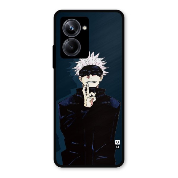 Satoru Gojo Metal Back Case for Realme 10 Pro