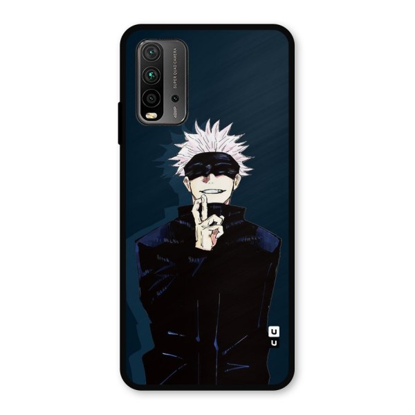 Satoru Gojo Metal Back Case for Redmi 9 Power