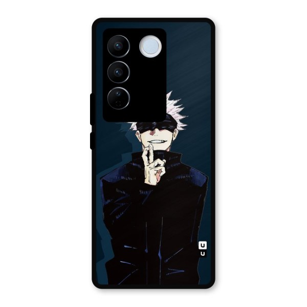 Satoru Gojo Metal Back Case for Vivo V27 Pro