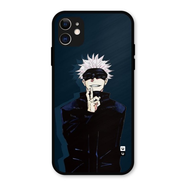 Satoru Gojo Metal Back Case for iPhone 11