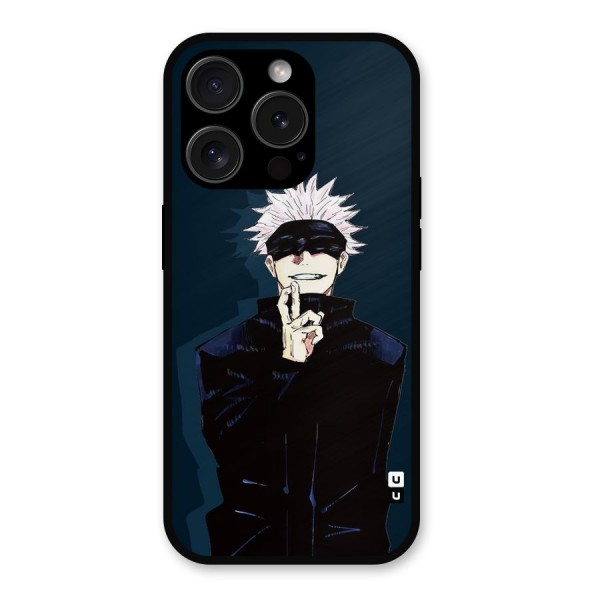 Satoru Gojo Metal Back Case for iPhone 15 Pro