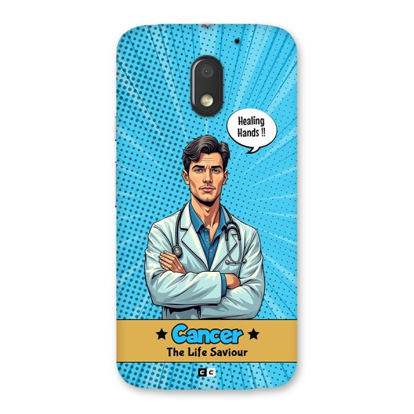 Saviour Cancer Back Case for Moto E3 Power