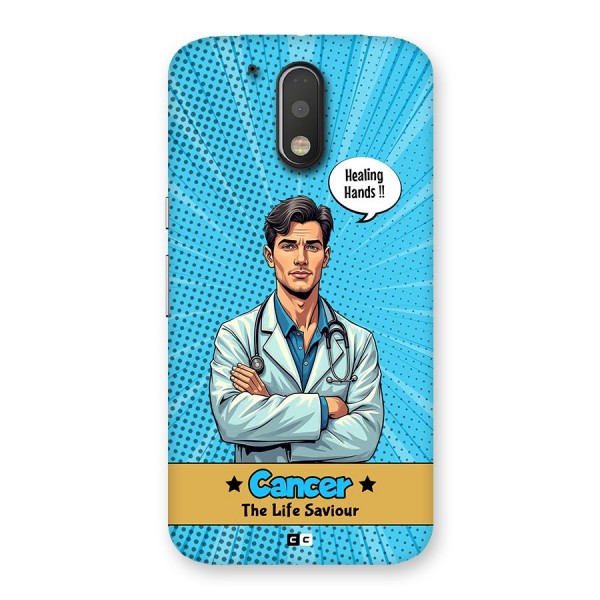 Saviour Cancer Back Case for Moto G4 Plus