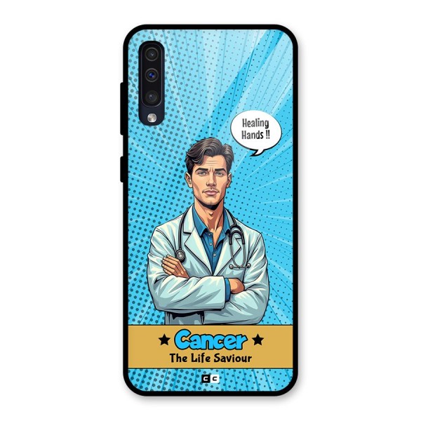 Saviour Cancer Glass Back Case for Galaxy A50