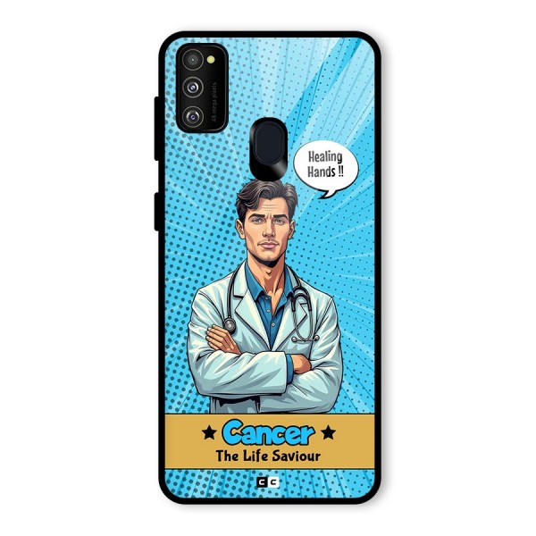 Saviour Cancer Glass Back Case for Galaxy M30s