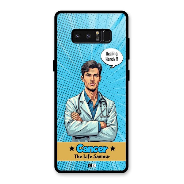 Saviour Cancer Glass Back Case for Galaxy Note 8