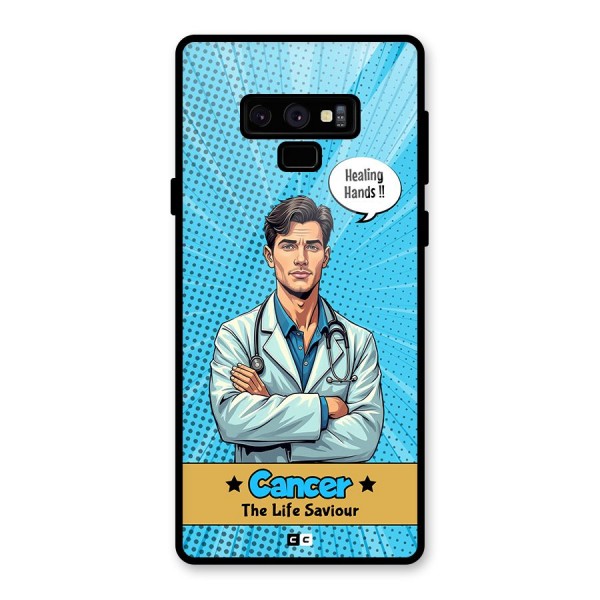 Saviour Cancer Glass Back Case for Galaxy Note 9