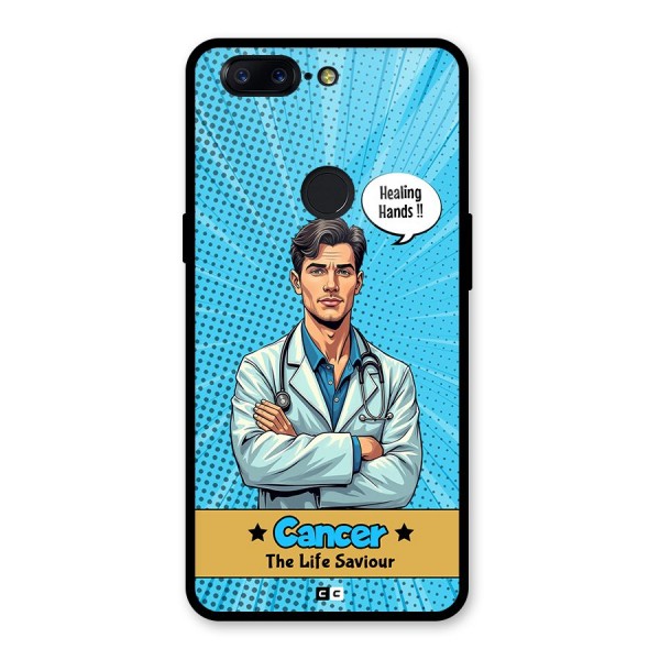 Saviour Cancer Glass Back Case for OnePlus 5T