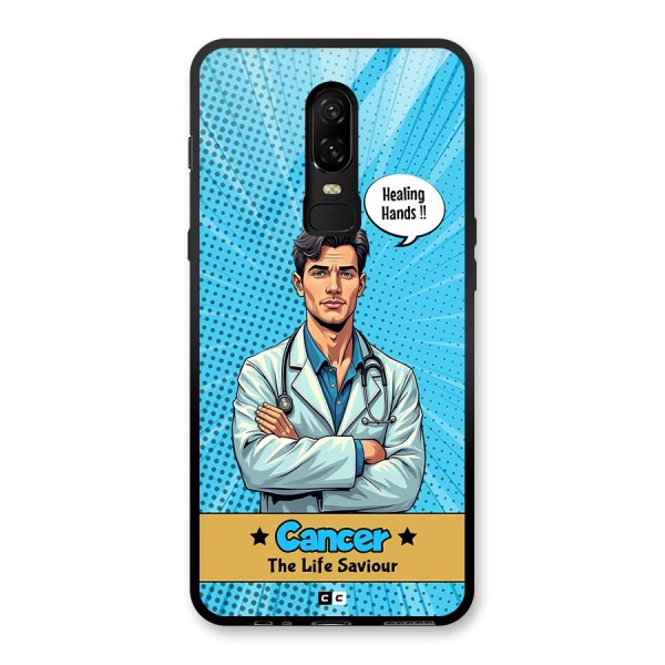 Saviour Cancer Glass Back Case for OnePlus 6