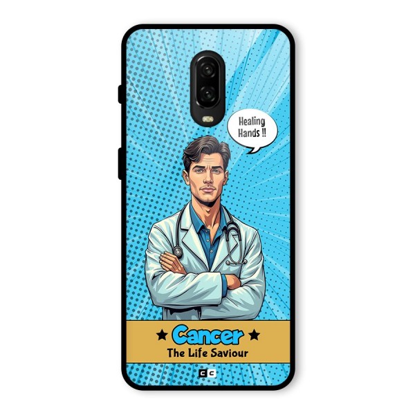 Saviour Cancer Glass Back Case for OnePlus 6T