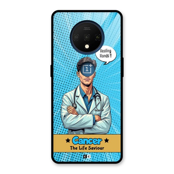 Saviour Cancer Glass Back Case for OnePlus 7T