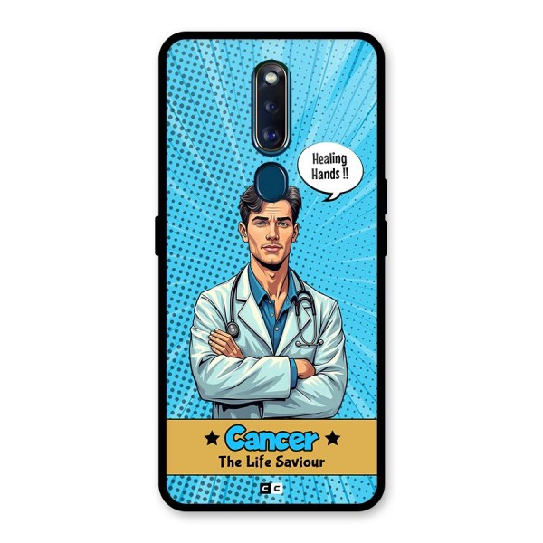 Saviour Cancer Glass Back Case for Oppo F11 Pro