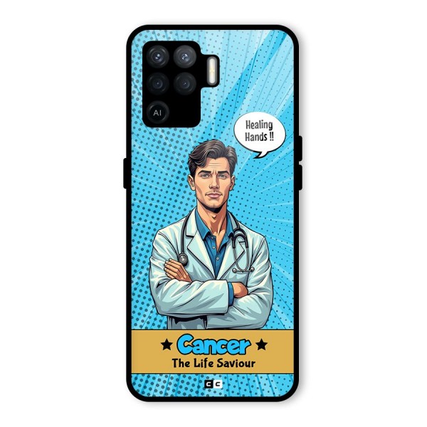 Saviour Cancer Glass Back Case for Oppo F19 Pro