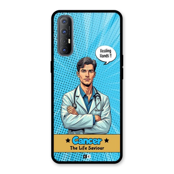 Saviour Cancer Glass Back Case for Oppo Reno3 Pro