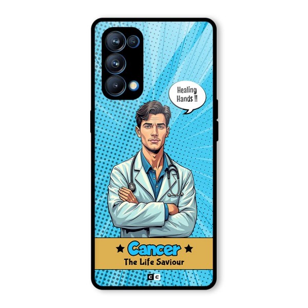 Saviour Cancer Glass Back Case for Oppo Reno5 Pro 5G