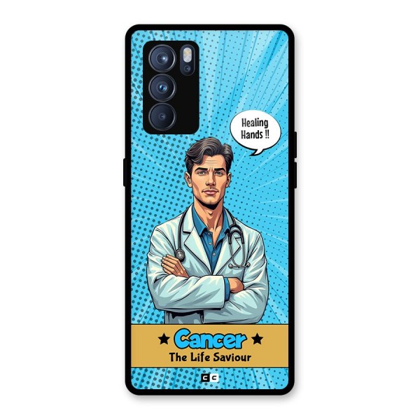 Saviour Cancer Glass Back Case for Oppo Reno6 Pro 5G