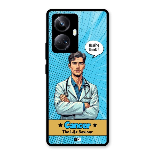 Saviour Cancer Glass Back Case for Realme 10 Pro Plus