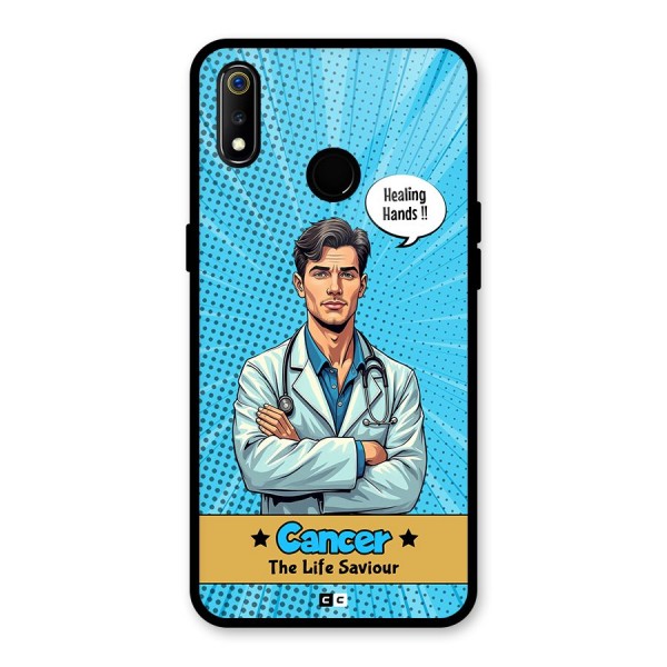 Saviour Cancer Glass Back Case for Realme 3