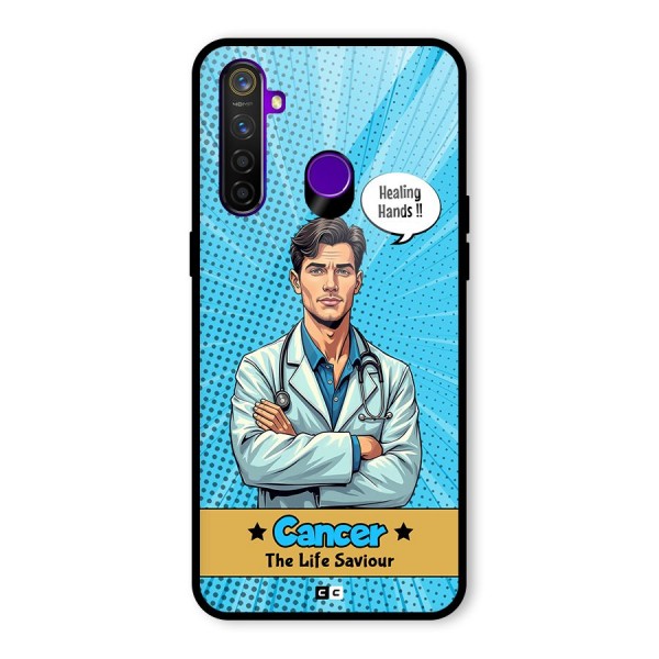 Saviour Cancer Glass Back Case for Realme 5 Pro