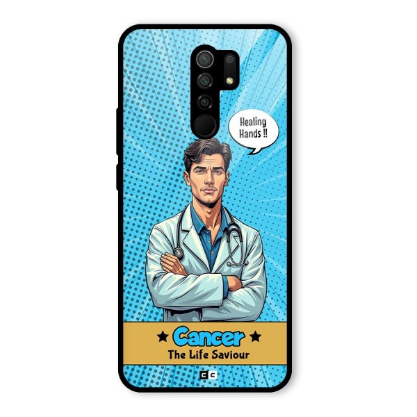 Saviour Cancer Glass Back Case for Redmi 9 Prime