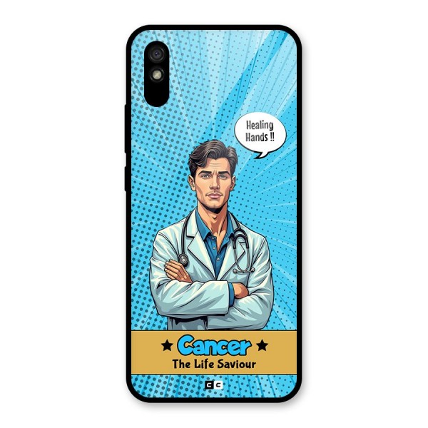 Saviour Cancer Glass Back Case for Redmi 9i