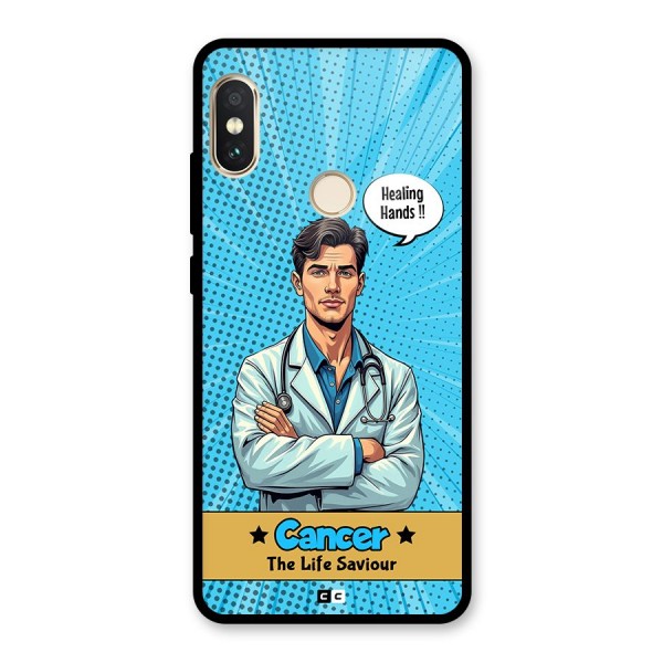 Saviour Cancer Glass Back Case for Redmi Note 5 Pro