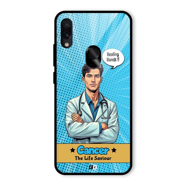 Saviour Cancer Glass Back Case for Redmi Note 7