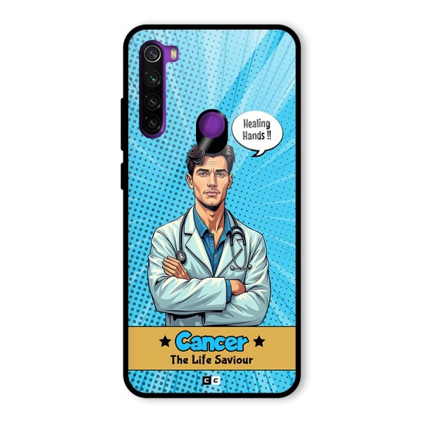 Saviour Cancer Glass Back Case for Redmi Note 8