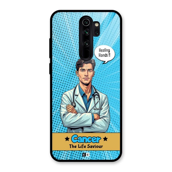 Saviour Cancer Glass Back Case for Redmi Note 8 Pro