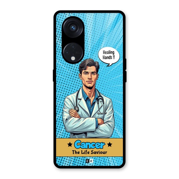 Saviour Cancer Glass Back Case for Reno8 T 5G