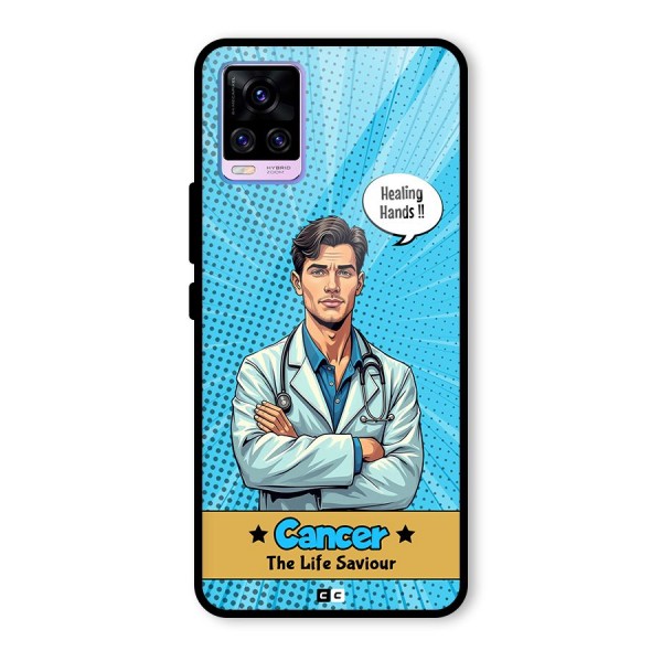 Saviour Cancer Glass Back Case for Vivo V20 Pro