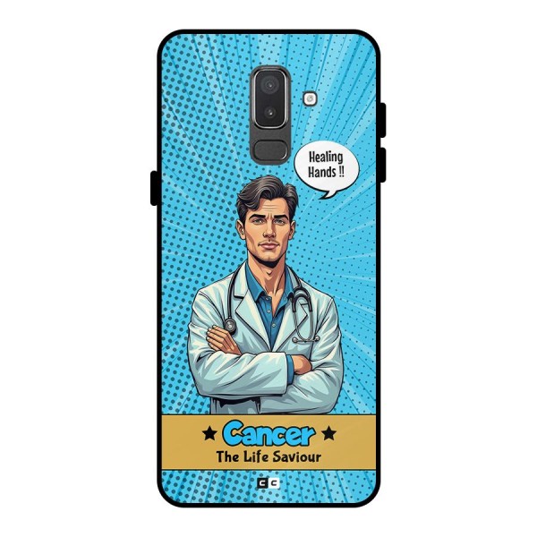 Saviour Cancer Metal Back Case for Galaxy On8 (2018)