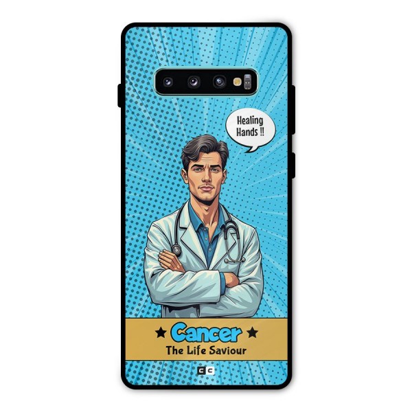 Saviour Cancer Metal Back Case for Galaxy S10 Plus