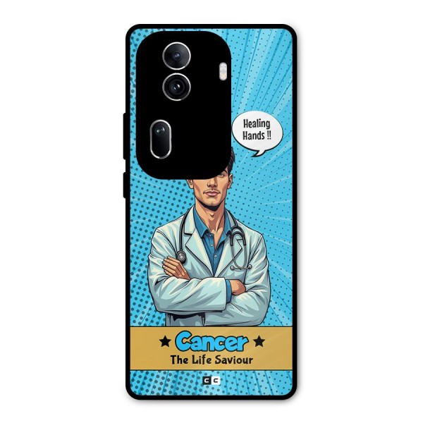 Saviour Cancer Metal Back Case for Oppo Reno11 Pro 5G