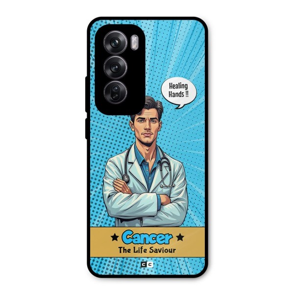 Saviour Cancer Metal Back Case for Oppo Reno12 Pro