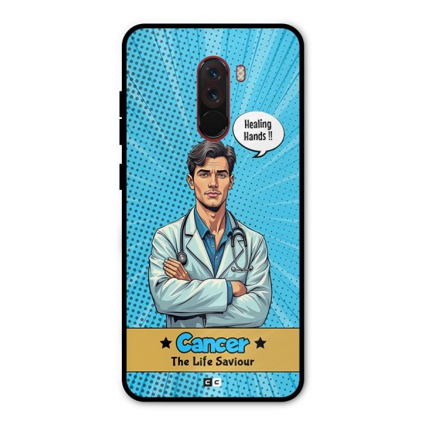 Saviour Cancer Metal Back Case for Poco F1