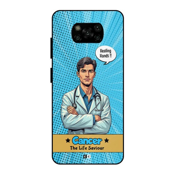 Saviour Cancer Metal Back Case for Poco X3